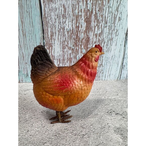 1930's Celluloid Chicken Figurine 3.5" Collectible Decor - Picture 10 of 10